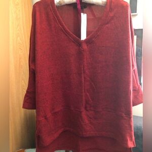 Yama K Sophia sweater hi-low one size